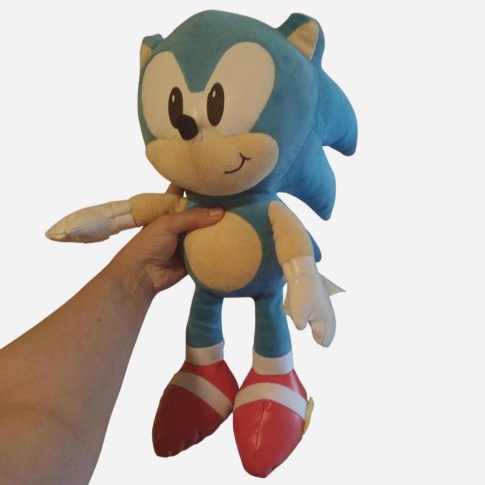 Sonic the Hedgehog Blue Plush Toy Velcro hands